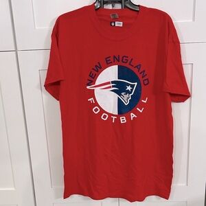 NFL New England Patriots Red Short Sleeve Tee - L - NWOT